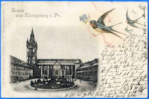 Königsberg (Pr.), Stadtkreis Königsberg Königsberg (Pr.), Schloßhof mit Schloßkirche III Кёнигсберг (Пр.), Замковый двор с Замковой церковью, III