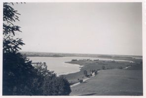 Lyck, Stadt, Kreis Lyck Lyck, Blick über den See auf die Stadt V Masurische Seen