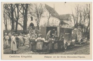 Merunen, Ort, Kreis Treuburg Mierunsken (Ort), Kirche, Feldpost 