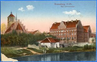 Braunsberg Kr. Braunsberg, Kreis Braunsberg Braunsberg, Ostpr., Kath. Pfarrkirche und Lehrerseminar III Браунсберг, Вост. Пр., католическая приходская церковь и учительская семинария, III