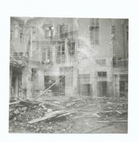 Tilsit, Stadt, Stadtkreis Tilsit Wasserstraße 34 Tilsit, Wasserstr, Hof des Eckhauses 34, nach dem Luftangriff Тильзит, Вассерштрассе, двор углового дома 34, после авианалёта