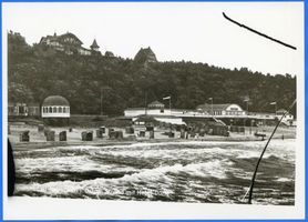 Rauschen Kr. Samland, Kreis Samland Rauschen Kr. Samland, Strand mit Hotel Düne I Раушен, р-н Самбия, пляж с отелем «Дюне», I
