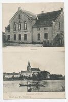 Groß Kleeberg, Kreis Allenstein Groß Kleeberg, Seeansicht mit Kirche 
