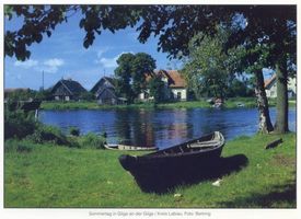 Gilge, Kreis Labiau Gilge, Sommertag in Gilge an der Gilge Labiau, Orte im Kreis