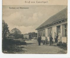Kamstigall, Kreis Samland Kamstigall, Hafenbauamt und Gasthaus Pillau, Hafen