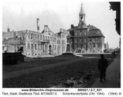 Tilsit, Stadt, Stadtkreis Tilsit Schenkendorfplatz  Tilsit, Schenkendorfplatz