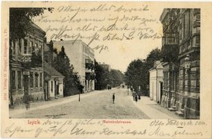 Lyck, Stadt, Kreis Lyck Hindenburgstraße (fr. Bahnhofstraße) Lyck, Bahnhofstraße 