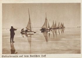  Kurisches Haff, Eissegelregatta auf dem Haff 