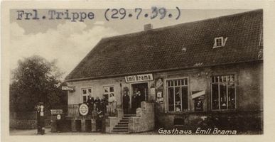 Fließdorf, Kreis Lyck Jucha, Gasthaus Emil Brama 