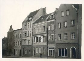 Allenstein, Stadtkreis Allenstein Marktplatz Allenstein, Häuser auf dem Markt III 