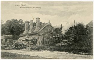 Kahlberg-Liep, Ort, Kreis Elbing Kahlberg-Liep, Fischräucherei auf der Nehrung 