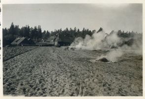 Hardteck, Ort und Bahnstation, Kreis Goldap Groß Rominten (Ort), Oberförsterei, Kartoffelfeuer Гросс-Роминтен (местечко), главное лесничество, картофельный костёр