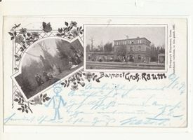 Groß Raum, Kreis Samland Groß Raum Kr. Samland, Bahnhof, Personengruppe Samland, Orte im Kreis
