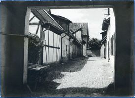 Friedland (Ostpr.), Kreis Bartenstein Friedland (Ostpr.), Durchblick auf  Gässchen  