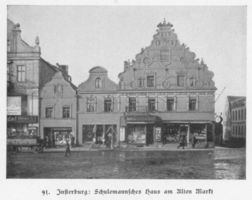 Insterburg, Stadt, Stadtkreis Insterburg Insterburg, Schulemann-Haus am Alten Markt 
