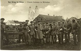 Wirbeln Kr. Insterburg, Kreis Insterburg Wirbeln Kr. Insterburg, Deutsche Soldaten im Ort 