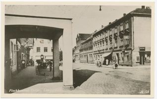 Fischhausen, Stadt, Kreis Samland Langgasse Fischhausen, Langgasse, mit Rathauseingang links 