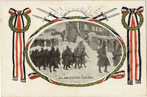 Soldau, Kreis Neidenburg Soldau, Im zerstörten Soldau Erster Weltkrieg