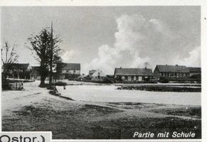 Pülz, Kreis Rastenburg Pülz, Partie mit Schule Пюльц, вид со школой