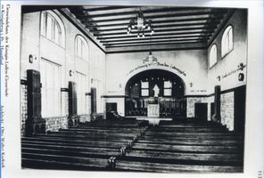 Königsberg (Pr.), Stadtkreis Königsberg Königsberg (Pr.), Gemeindehaus der Königin Luisen-Gemeinde, Hauptsaal Königsberg, Stadtteil Hufen