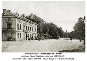 Insterburg, Stadt, Stadtkreis Insterburg Bahnhof