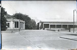 Insterburg, Stadt, Stadtkreis Insterburg Neuer Markt Insterburg, Neuer Markt mit Stadthalle und Markthalle - 2 Инстербург, Новый рынок с городской залой и крытым рынком - 2