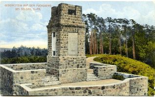Soldau, Kreis Neidenburg Soldau, Gedenkstein auf dem Fuchsberg II Erster Weltkrieg