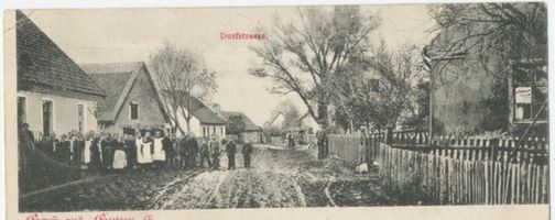 Seegutten, Kreis Johannisburg Seegutten, Dorfstraße Зеегуттен, Дорфштрассе