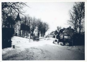 Birkenmühle, Kreis Ebenrode Mehlkehmen, Partie an der Kirche II 