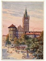 Königsberg (Pr.), Stadtkreis Königsberg Kaiser-Wilhelm-Platz Königsberg (Pr.), Schloß mit Kaiser-Wilhelm-Platz, Gemälde II Königsberg, Schloß