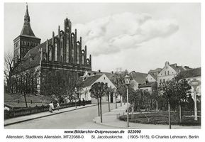 Allenstein, Stadtkreis Allenstein  Allenstein, Jakobikirche