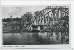 Haselberg (Ostpr.), Kreis Schloßberg Haselberg (Ostpr.), Brücke über den Ostfluß 