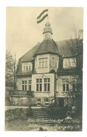 Königsberg (Pr.), Stadtkreis Königsberg Königsberg (Pr.),  Haus der Burschenschaft Teutonia, Gartenansicht II Königsberg, Studentenverbindungen, Korporationen