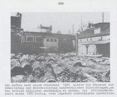 Königsberg (Pr.), Stadtkreis Königsberg Königsberg, Brauerei Ponarth, lagernde einheimische Laubhölzer der Böttcherwerkstatt Königsberg, Stadtteil Ponarth
