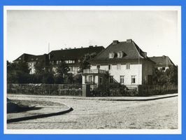 Mohrungen, Stadt, Kreis Mohrungen Mohrungen, Kreiskrankenhaus und Offizierswohnhaus 