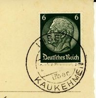 Inse, Ort, Kreis Elchniederung Inse, Poststempel Elchniederung, Post und Verkehr