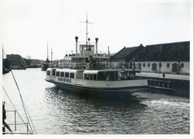 Memel, Stadt, Stadtkreis Memel Memel, Sandkrugfähre im Hafen II Memel, Hafenmotive