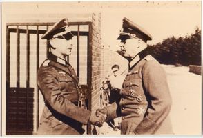 Bartenstein, Kreis Bartenstein Bartenstein, Ludendorff-Kaserne, Oberst Eberhardt und Generaloberst Frhr. v. Fritsch Бартенштайн, казарма Людендорфа, полковник Эберхардт и генерал-полковник барон фон Фрич
