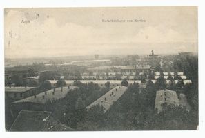 Arys, Kreis Johannisburg Arys, Barackenlager von Norden II 