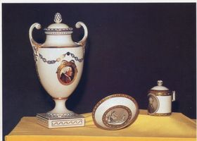 Königsberg (Pr.), Stadtkreis Königsberg Königsberg (Pr.), Museum Haus Königsberg in Duisburg, Deckelvase- und Tasse 