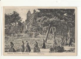 Nidden, Kreis Memel Nidden, Kirchgang 