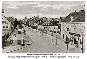 Insterburg, Stadt, Stadtkreis Insterburg Hindenburgstraße (fr. Goldaper Straße֨枆蟬뚶ße) 46-48