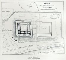 Lochstädt, Kreis Samland Lochstädt, Ordensschloß, Lageplan Lochstädt, Ordensschloß
