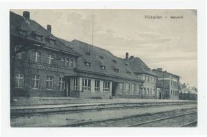 Schloßberg, Kreisstadt, Kreis Schloßberg Pillkallen Kr. Schloßberg, Bahnhof IV Пиллкаллен, р-н Шлоссберг, вокзал, IV