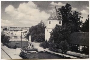 Labiau, Kreis Labiau Labiau, Schlossturm und Kriegerdenkmal IV Labiau, Schloss