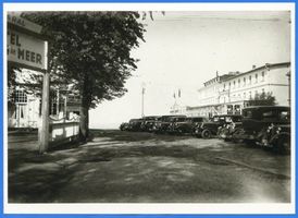 Cranz Kr. Samland, Ort, Kreis Samland Cranz Kr. Samland, Großbetrieb vor dem Strandhotel II 