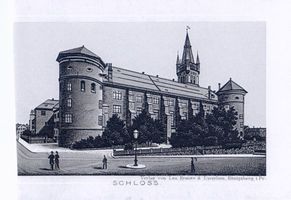 Königsberg (Pr.), Stadtkreis Königsberg Königsberg (Pr.), Schloß Westseite XIX Königsberg, Schloß