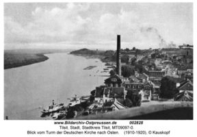 Tilsit, Stadt, Stadtkreis Tilsit  Tilsit, Blick vom Turm der Deutschen Kirche