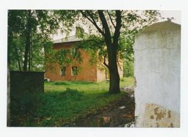 Metgethen, Ort und Bahnstation, Stadtkreis Königsberg Franz-Seldte-Weg 15 Metgethen, Franz-Seldte-Weg 15, Gemeindeverwaltung Metgethen, Häuser früher und heute