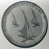 Angerburg Kr. Angerburg, Stadt, Kreis Angerburg Angerburg, 7. Deutsche Eissegelwoche 1935 - Erinnerungsteller 